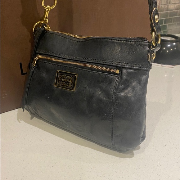 Coach poppy black bag you can wear as crossbody with gold zipper - Picture 7 of 12